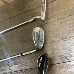 Taylormade Nubbins Putter/ Texas Classic 60 Degree/ Horizon 886 56 Degree