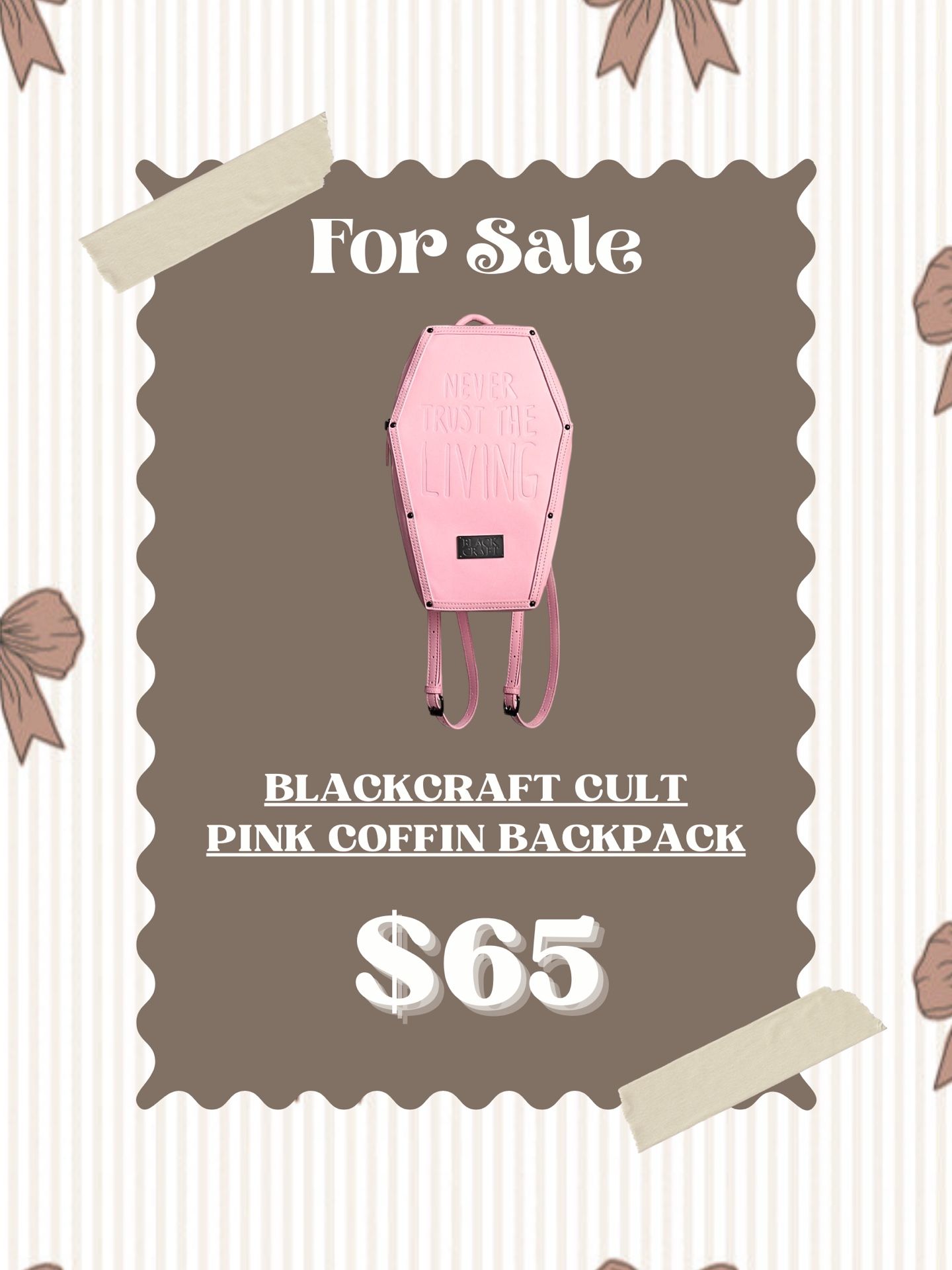 Pink Blackcraft Cult backpack BlackCraft Cult Everyday Backpacks for Women | Mercari main image 2