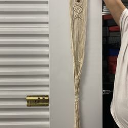 Macrame plant holder decor