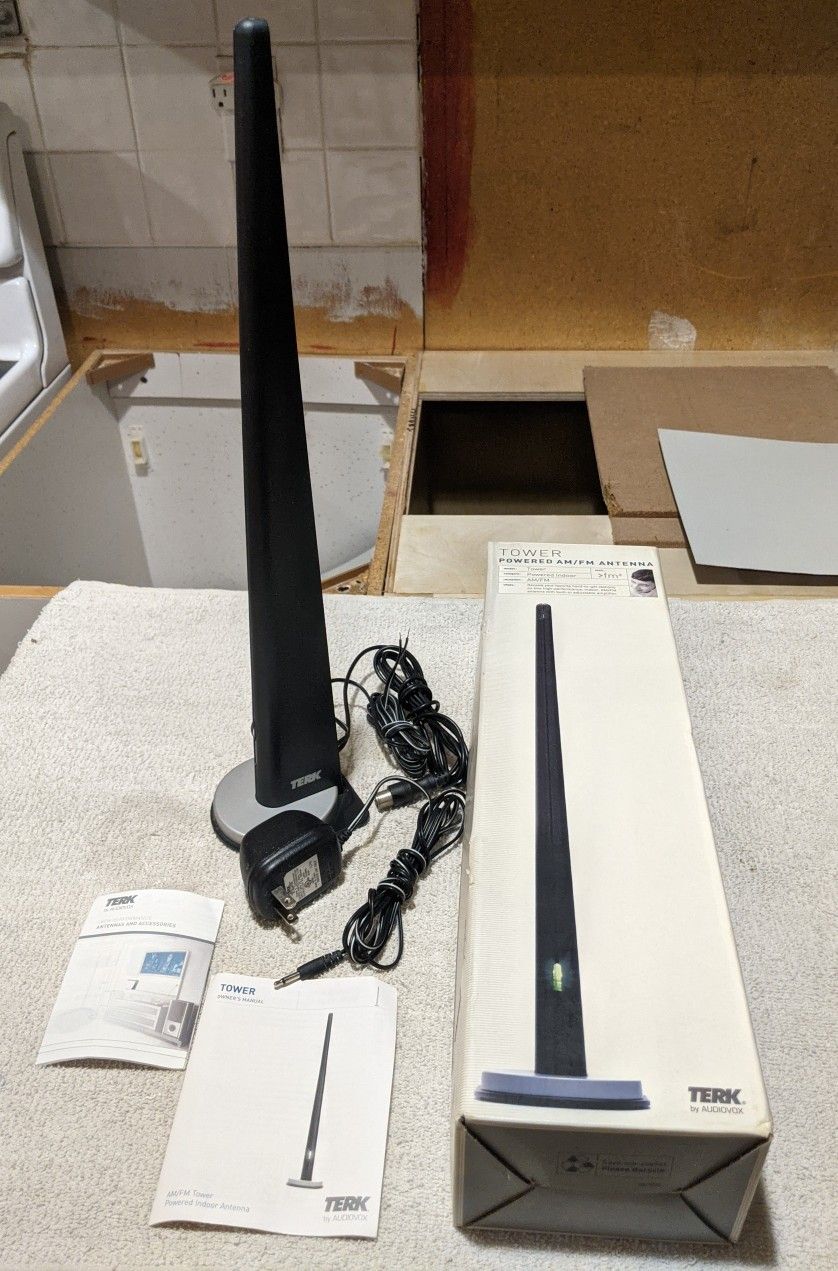 Terk Powered AM FM Indoor Antenna
