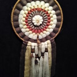 Vintage Wool And Wood Dreamcatcher Mandela