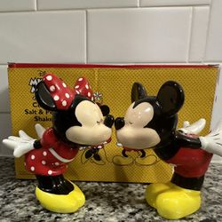 Mickey and Minnie Ceramic Salt & Pepper Shakers