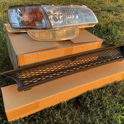 93-97 Corolla HeadLights, Front Bumper And Grille 