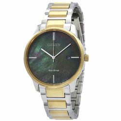 Citizen Eco-Drive BM7524-87Y Two-Tone Mother of Pearl Men's Watch - Brand New