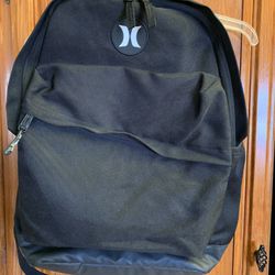 Hurley backpack black in color 
