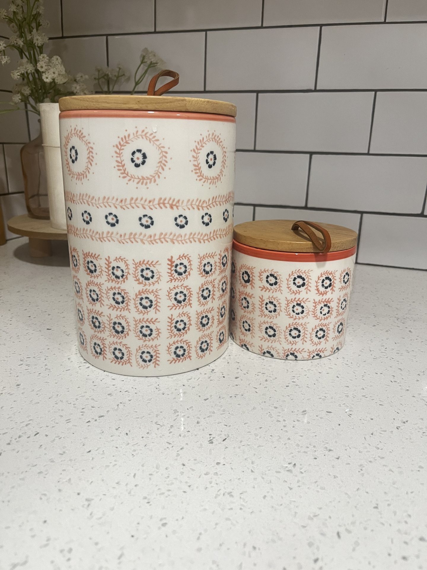 Threshold Canister Set With Wooden Lids