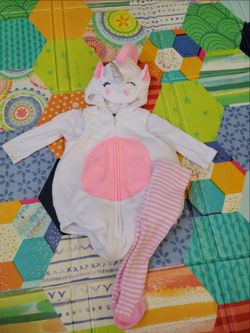 Baby Unicorn Halloween Costume with Tights