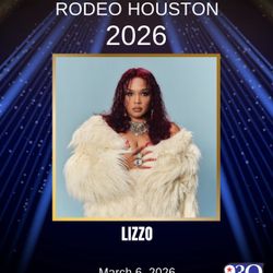 Lizzo Rodeo FACE VALUE (LOWER LEVEL )