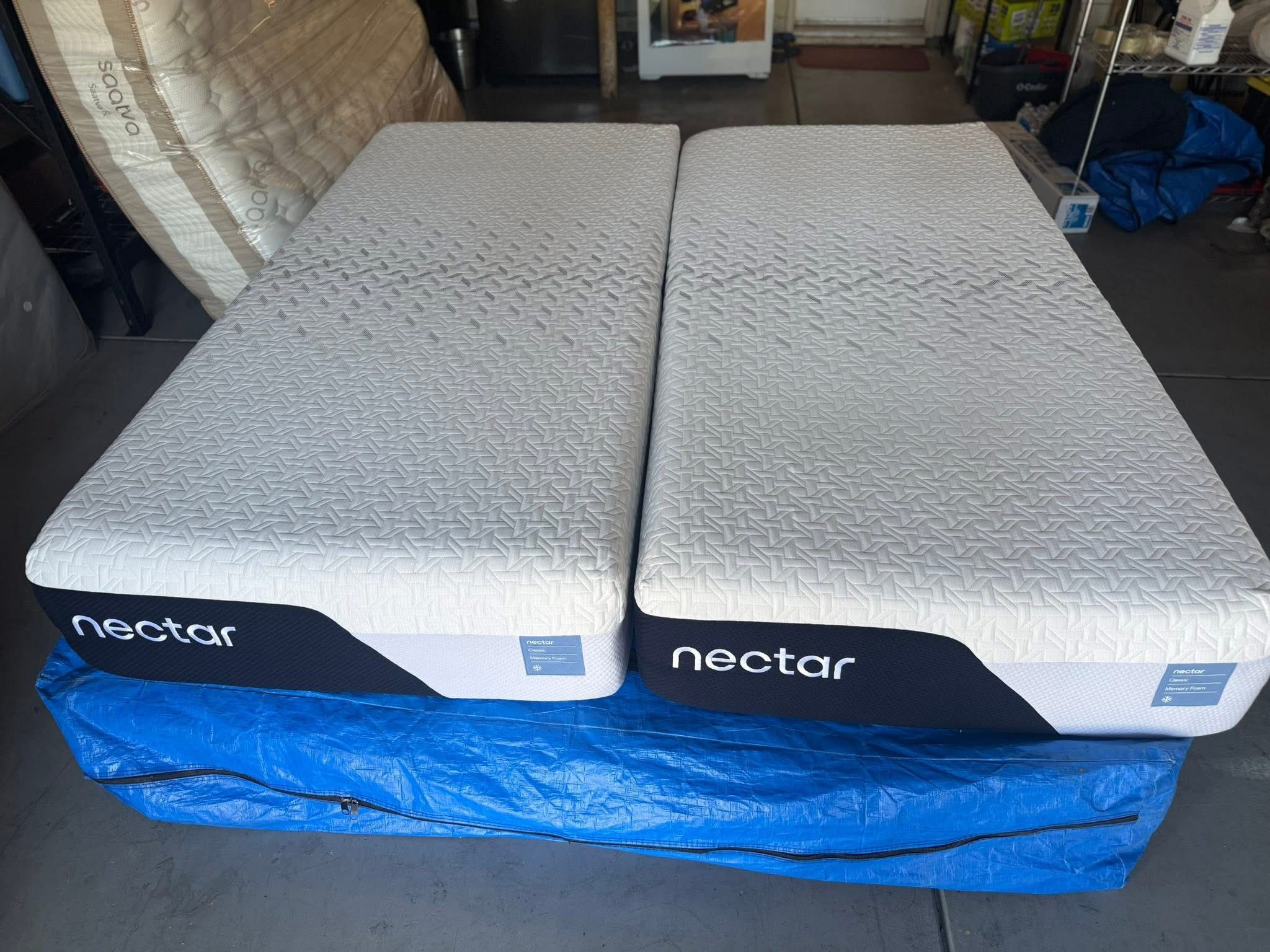 Nectar Premier Memory Foam Split King Mattress