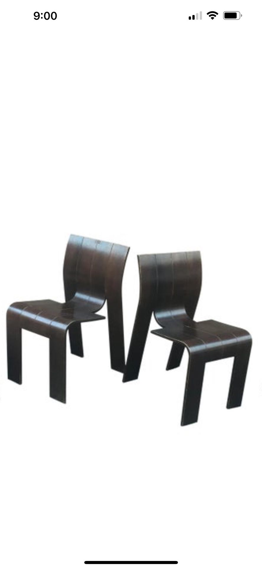 Black Strip Chairs by Gijs Bakker for Castelijn, 1974- PRICE IS FOR EACH 