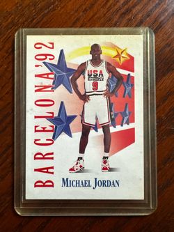 Michael Jordan Barcelona card
