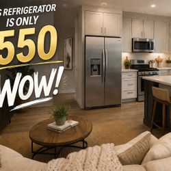 GE Stainless Steel Refrigerator w/ Ice Maker