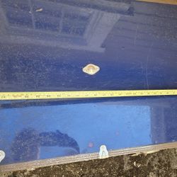 Large Metal Storage Trunk. 