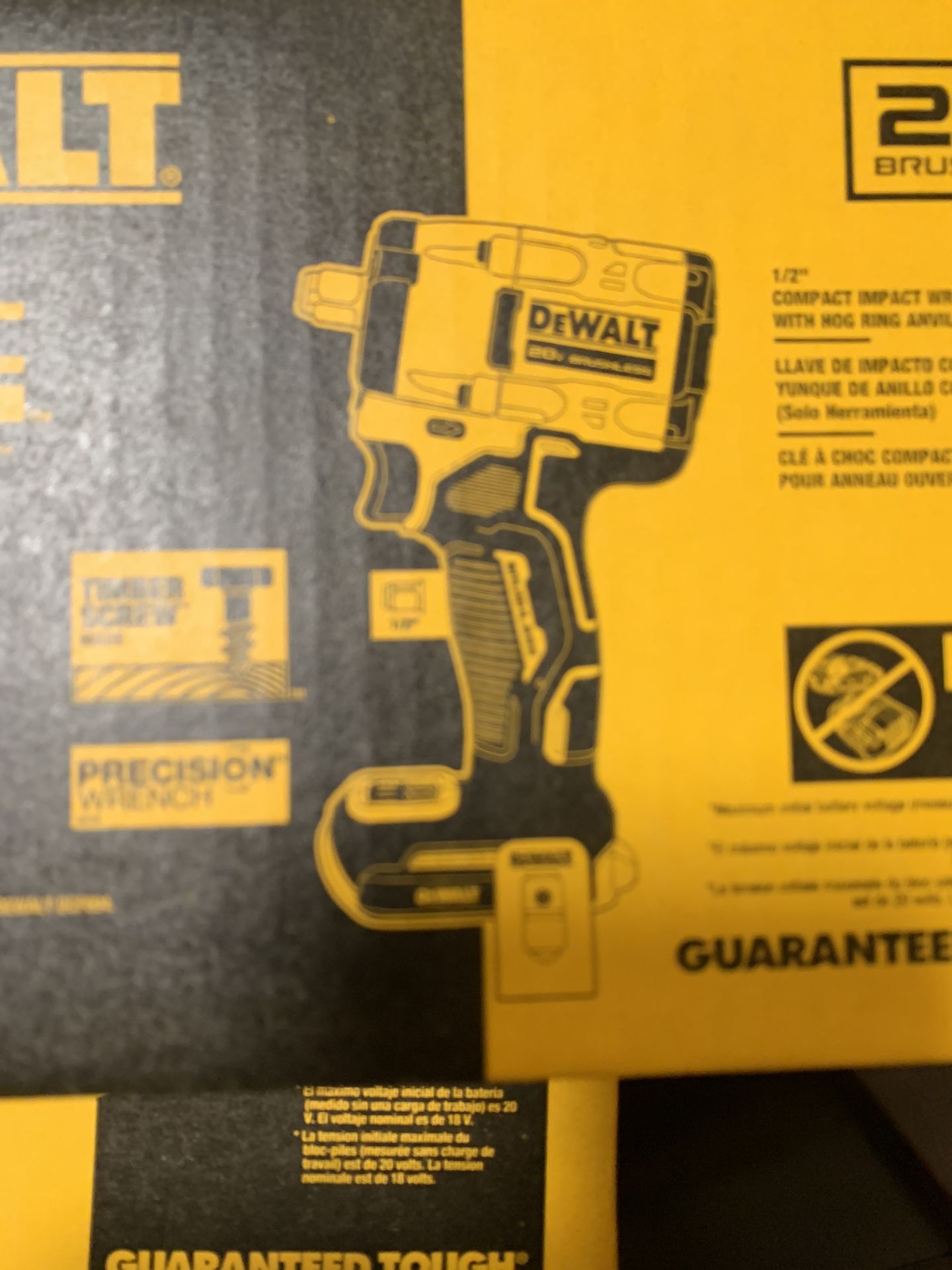 DEWALT ATOMIC 20V MAX Cordless Brushless 1/2 in. Variable Speed Impact Wrench (Tool Only)