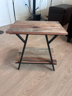 Rustic Wood Side Table / End Table