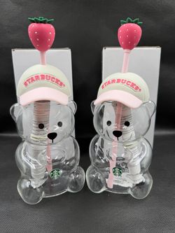 Pink Bearista Glass Cup
