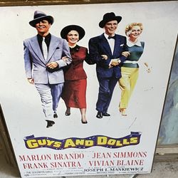 Guys and dolls wall art 12 x 18 Frank Sinatra Marlon Brando