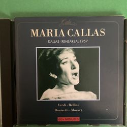 Maria Callas: Dallas Rehearsal 1957 CD, Like New