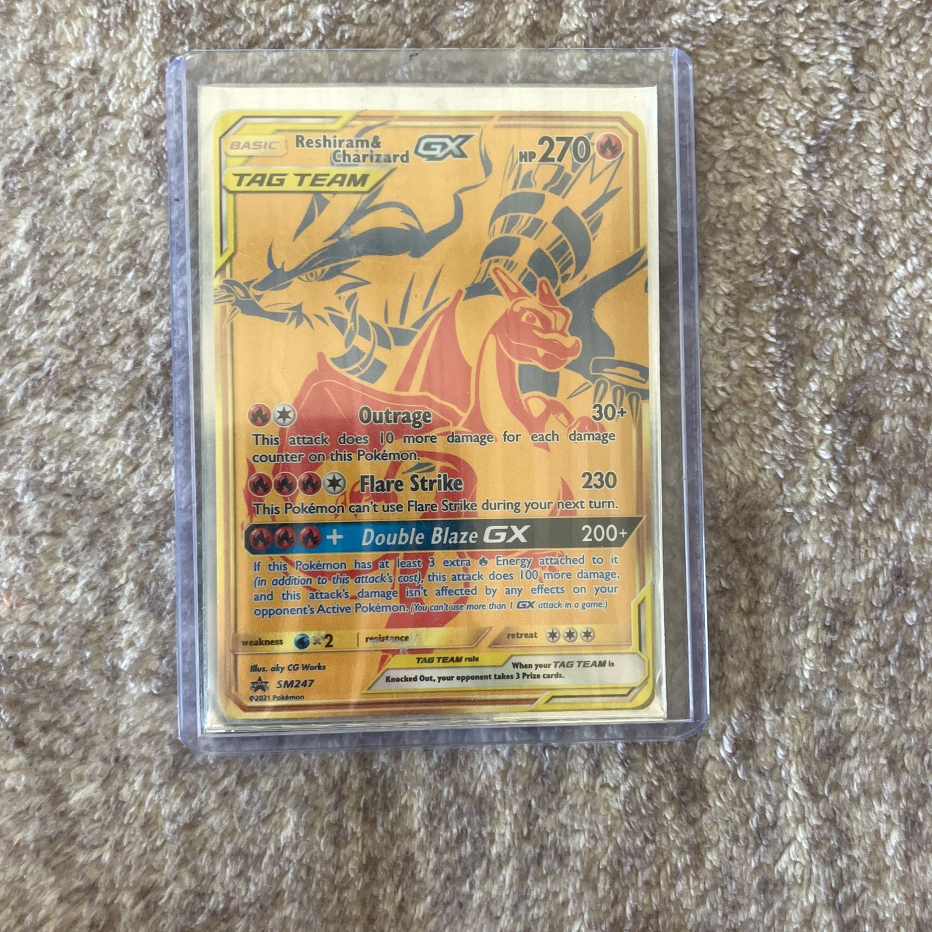 Restrain & Charizard Tag Team GX Golden