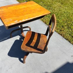 ANTIQUE CHILDS SCHOOL DESK..