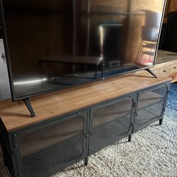 industrial style TV STAND (tv stand L58"W14"H21")
