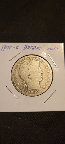 Scarce 1900-O Barber Silver Half Dollar New Orleans Mint