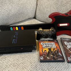 PlayStation 2 - PS2 Guitar Hero Bundle AWESOME CONDITION 