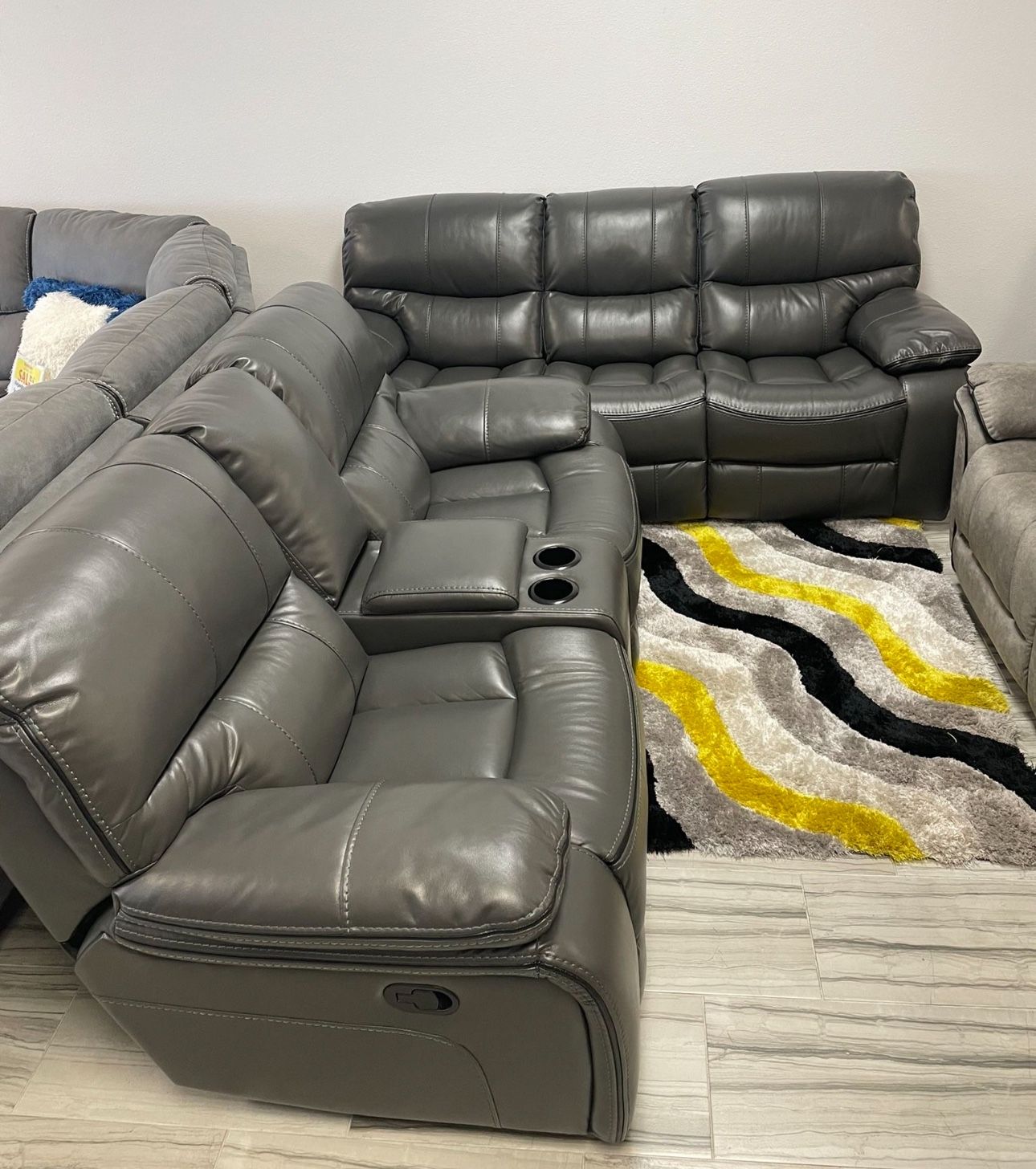 COMFY NEW MADRID RECLINING SOFA AND LOVESEAT SET ON SALE ONLY $1099. IN STOCK SAME DAY DELIVERY π EASY FINANCING