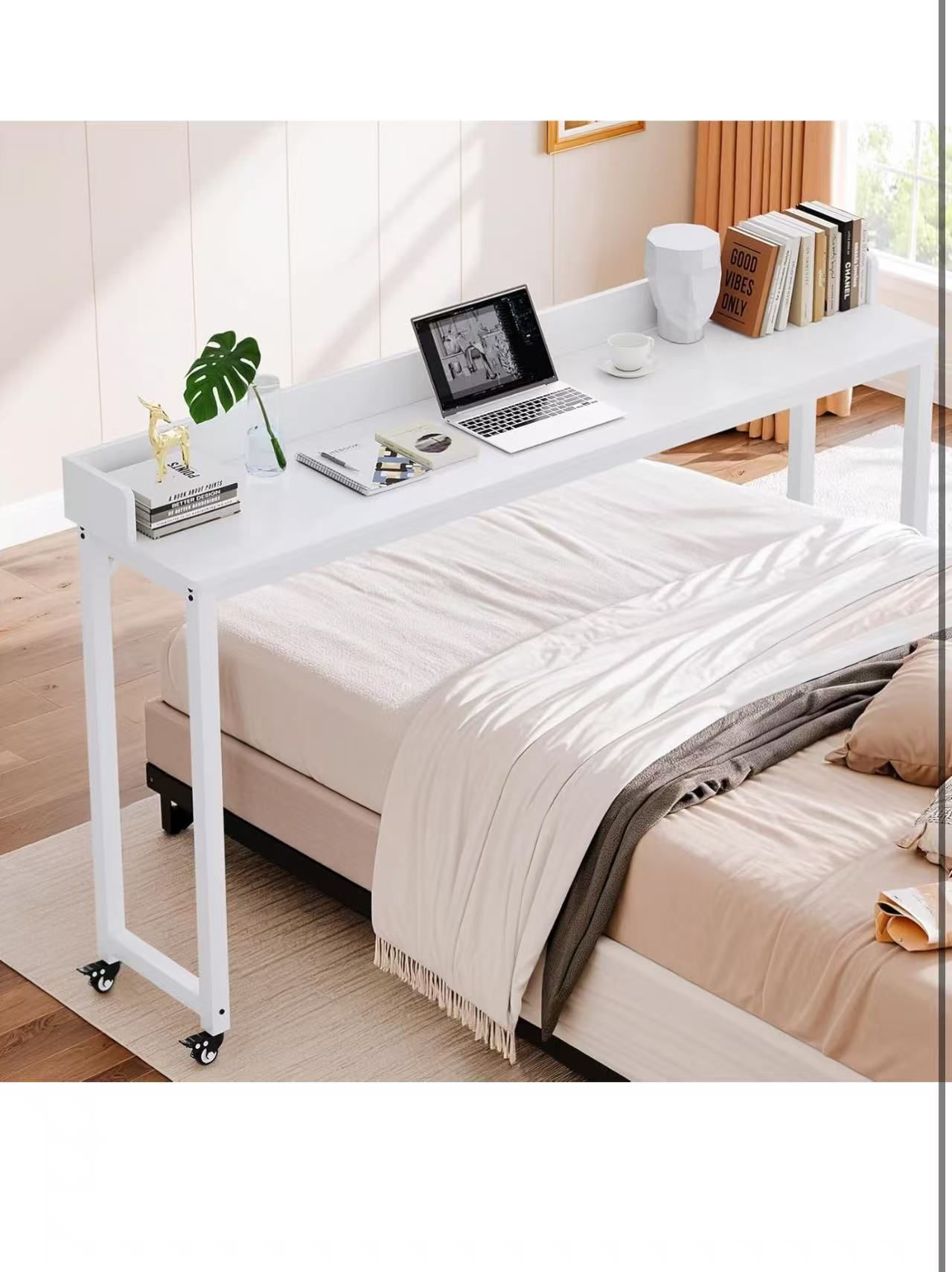 Computer Table with 360° Wheels