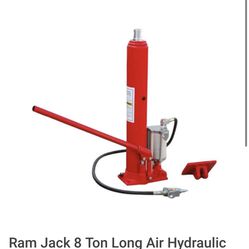 8-ton 2-in-1 Air/Hydraulic Long Ram Jack Lift Stand Crane Engine Hoist Lift cars trucks trailer