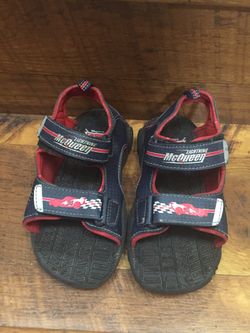 Lightning McQueen boys size 11 sandals