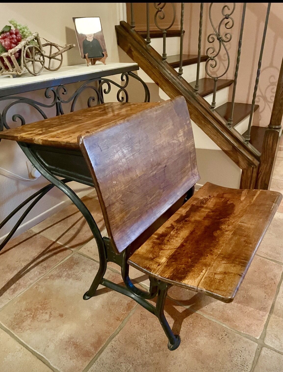 Antique School Desk Circa 1920