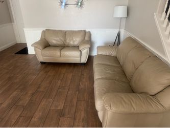 Leather sofas
