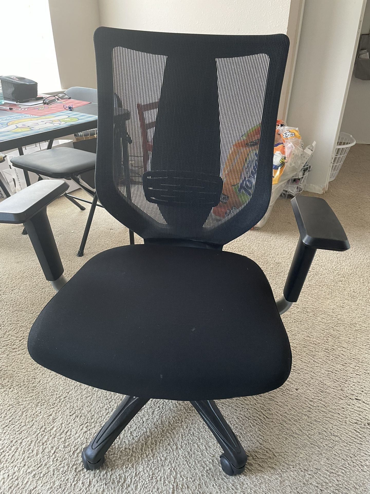 black office chair