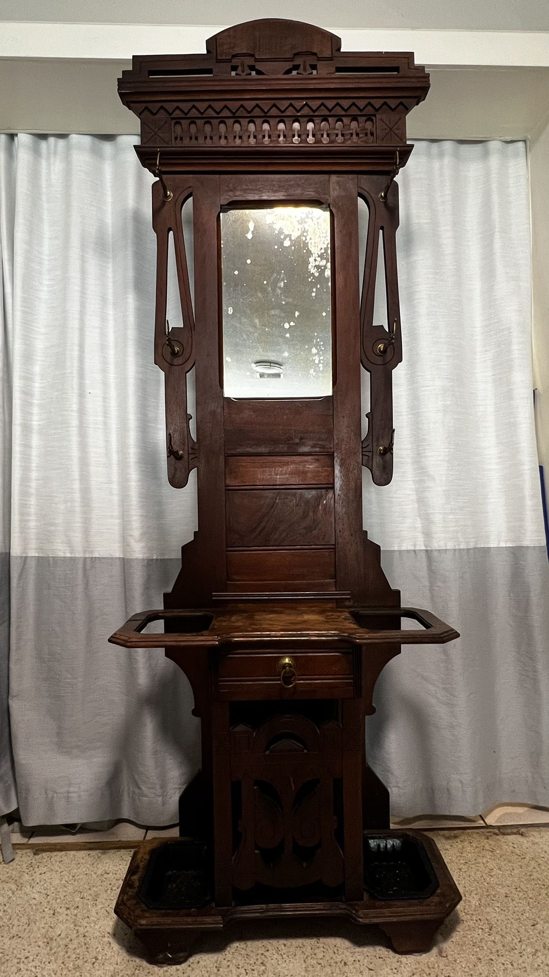 Antique Hall Tree