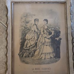 Antique Picture And Frame