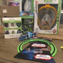 Summer Snorkel And Swim Goggles And Frisbee