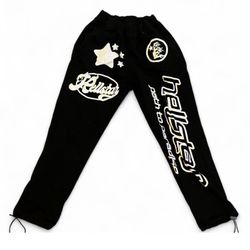 Men Size S Hellstar Sweatpants Black And White Lettering