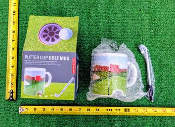Putter Cup Golf Mug! w/Putter Pen+Mini Ball Set NIB