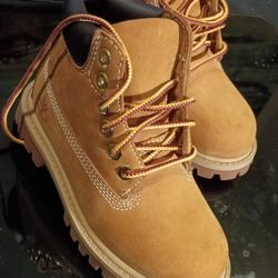 TIMBERLAND AND PREMIUM 6 INCH WATERPROOF BOOT WHEAT NUBUCK 9 M/M. TODDLER ORIGINAL BOX 