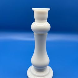Vintage E. O. Brody Co Milk Glass Candle Stick Vase 8" made in USA