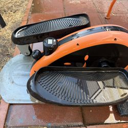 Orange and Black Under-Desk Elliptical Machine