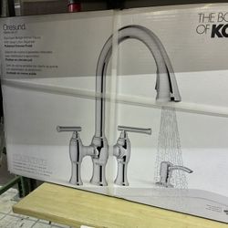 Kohler Oresund Pull-Down Bridge Kitchen Faucet