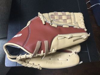 Primed Baseball glove 12" adult right hand throw Model PRD1200NB