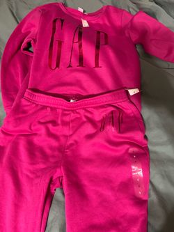 Pink Gap Logo Pull-On Sweatpants