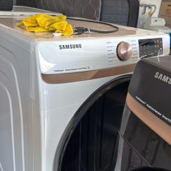 Samsung Large Capacity Brand New Washer And Gas Dryer  