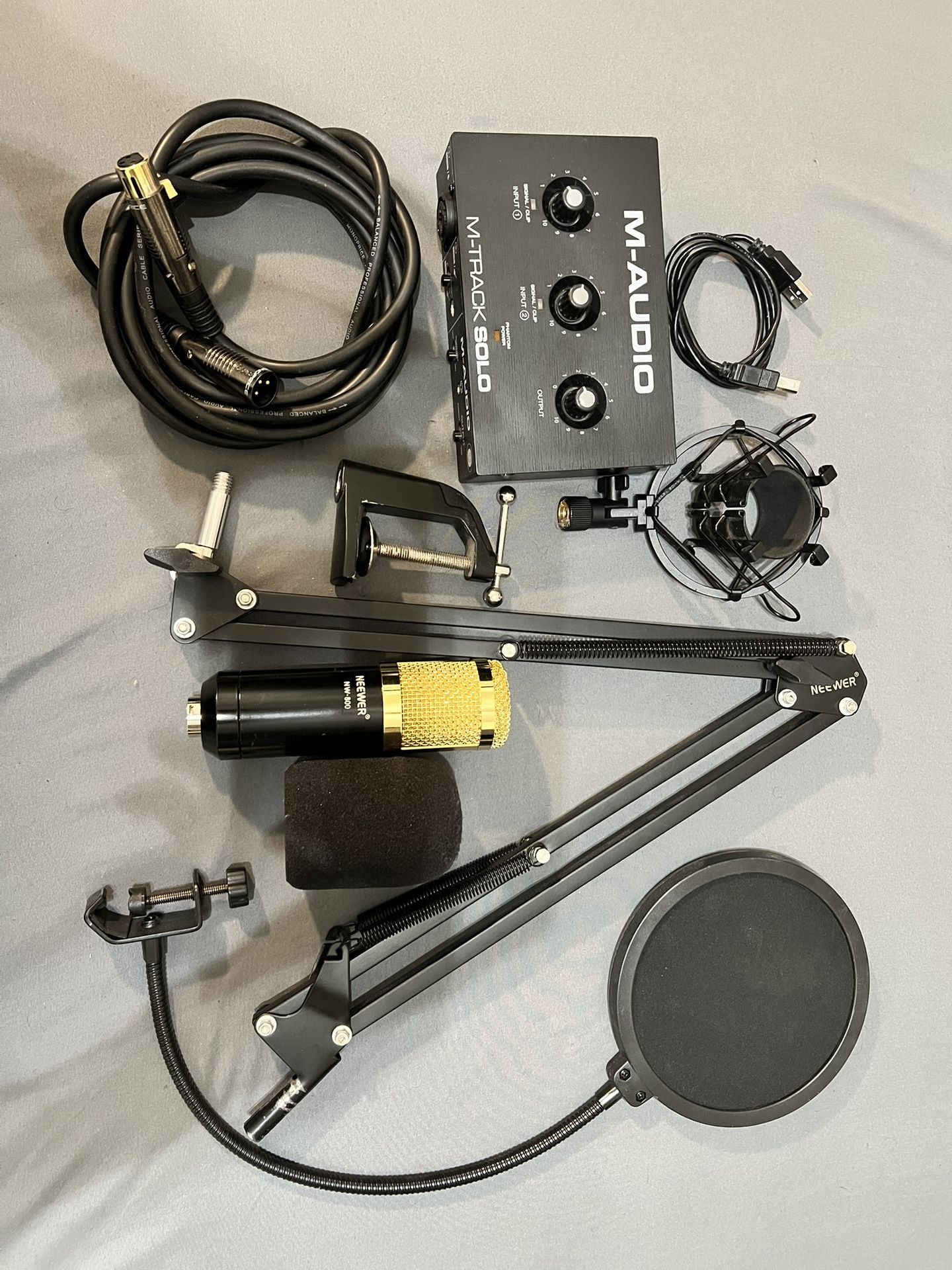 Newewer Microphone - M-Audio Interface