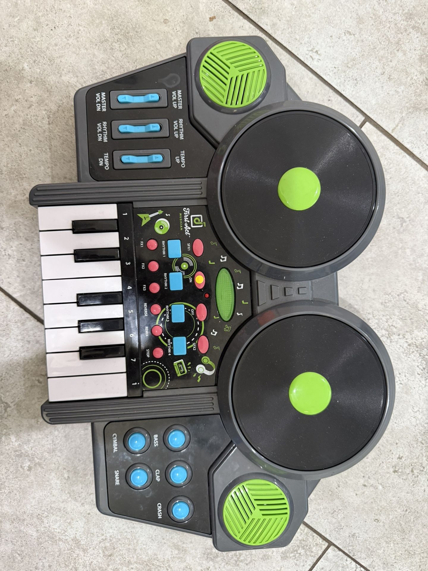 dj set keyboard recording for kids