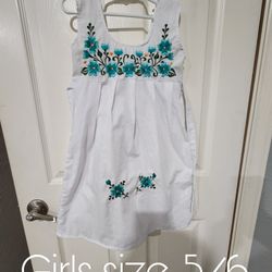 Girls Size 5/6 Mexican Dress