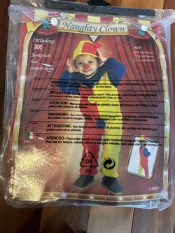 Clown Kids Costume 3t